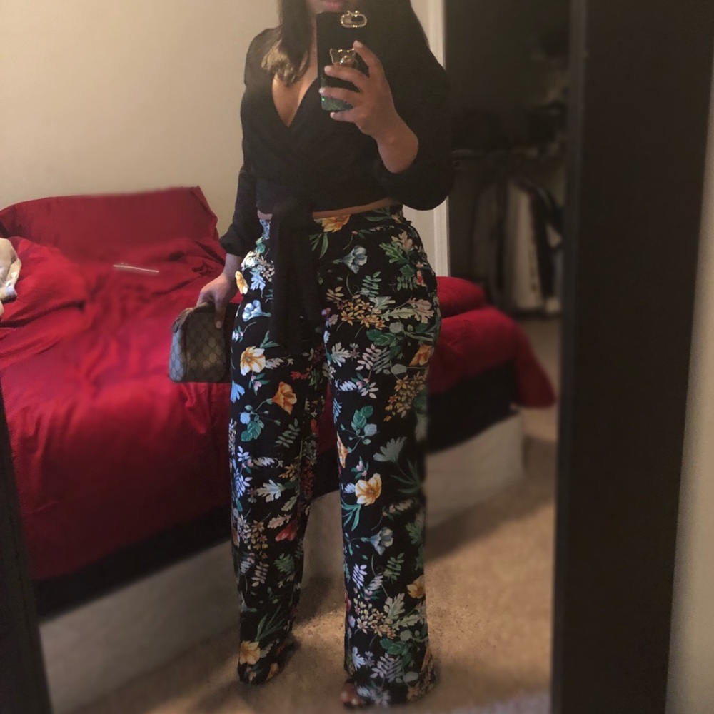 Brand new Flower Bomb Wide Leg Pants